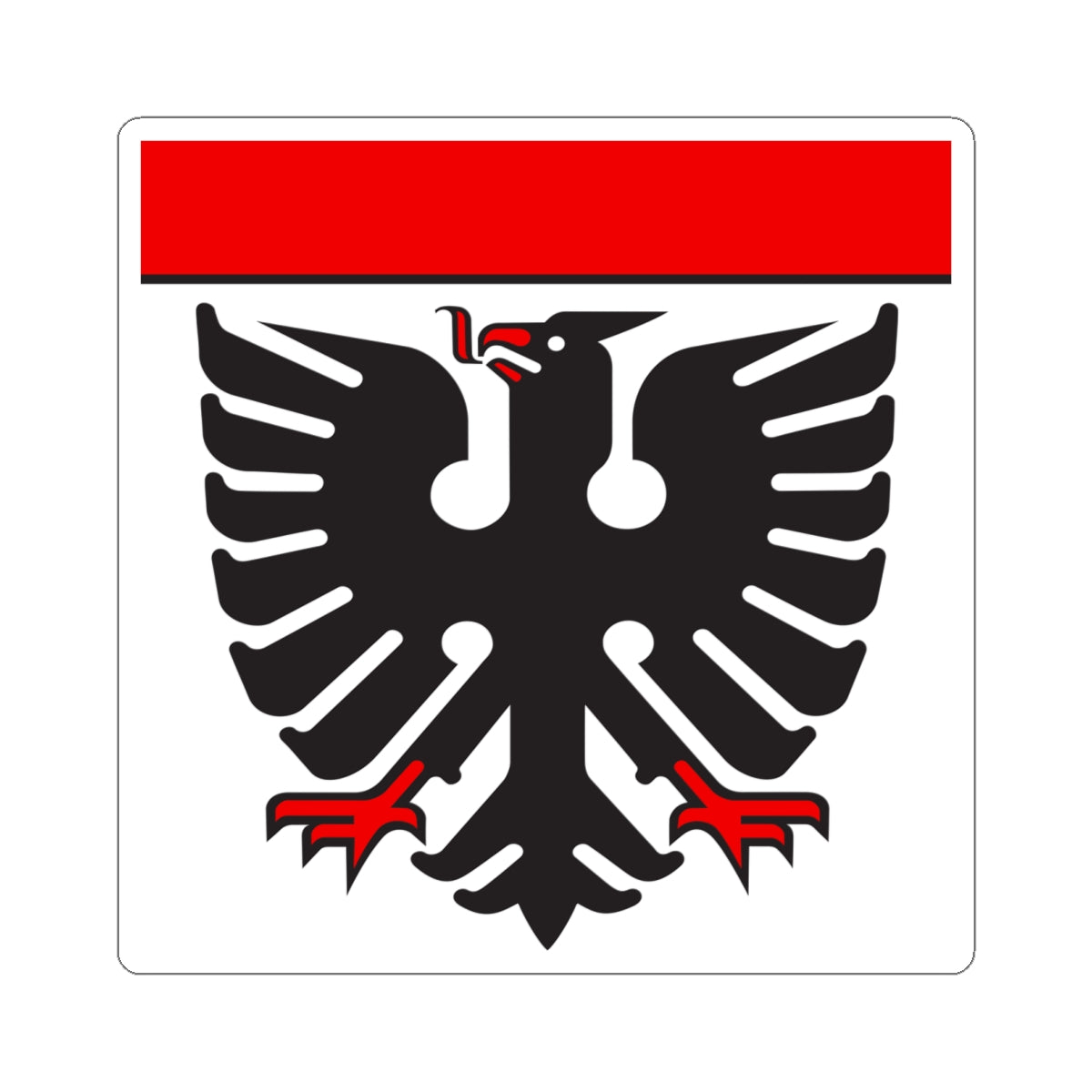 CHE Aarau corporate design Flag (Switzerland) STICKER Vinyl Kiss-Cut Decal