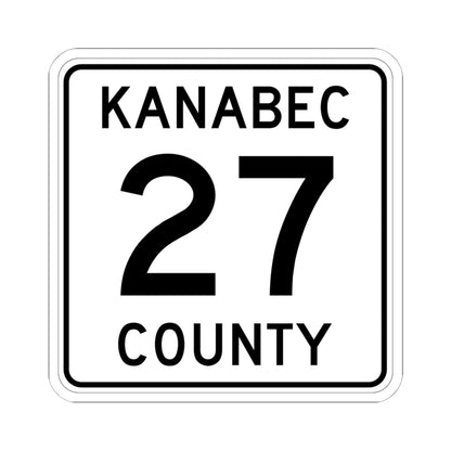 Kanabec County 27 MN (Minnesota) (Road Sign) STICKER Vinyl Kiss-Cut Decal
