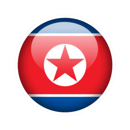 Flag orb North Korea (Korea) STICKER Vinyl Kiss-Cut Decal