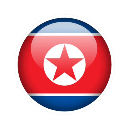 Flag orb North Korea (Korea) STICKER Vinyl Kiss-Cut Decal