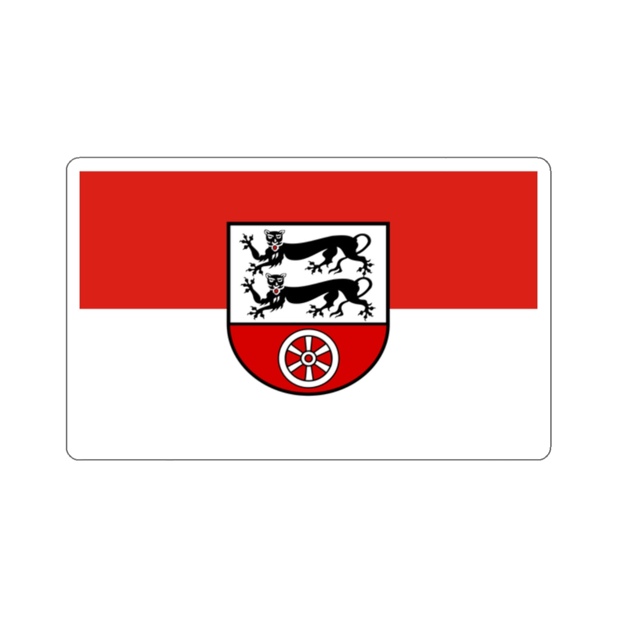 Flag of Hohenlohekreis Germany - STICKER Vinyl Kiss-Cut Decal