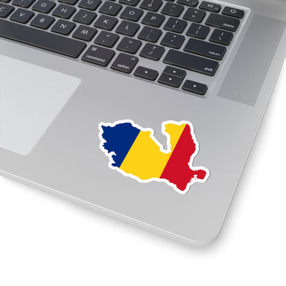 Flag-map of Romania 1940-1941 (Oman) STICKER Vinyl Kiss-Cut Decal