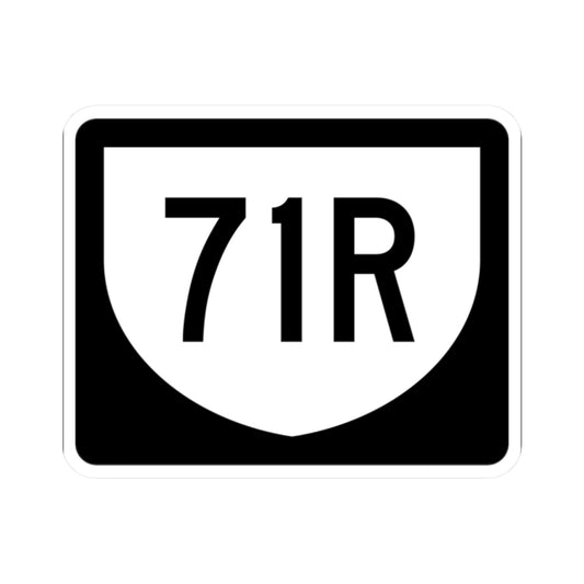 PR urban primary 71R (Puerto Rico) (Road Sign) STICKER Vinyl Kiss-Cut Decal