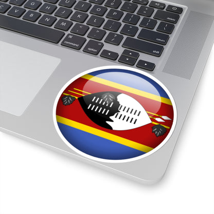 Flag orb Eswatini (Eswatini) STICKER Vinyl Kiss-Cut Decal