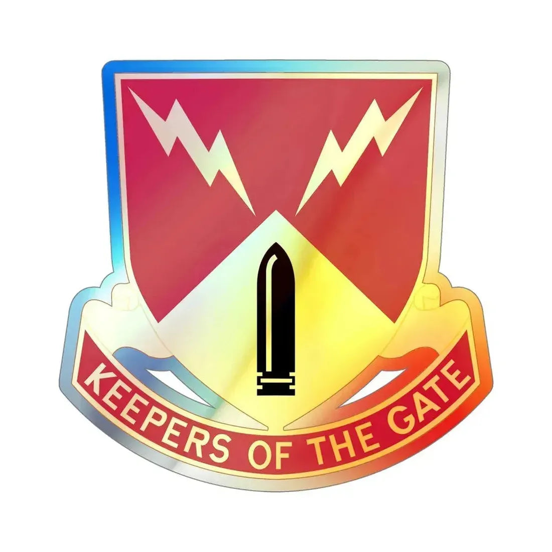 752nd Antiaircraft Artillery Gun Battalion (U.S. Army) Holographic STICKER Die-Cut Vinyl Decal 5 Inch Holographic - The Sticker Space