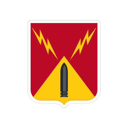 752nd Antiaircraft Artillery Gun Battalion v2 (U.S. Army) REVERSE PRINT Transparent STICKER-2" × 2"-The Sticker Space