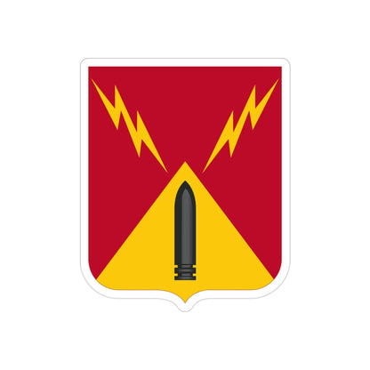 752nd Antiaircraft Artillery Gun Battalion v2 (U.S. Army) REVERSE PRINT Transparent STICKER-3" × 3"-The Sticker Space