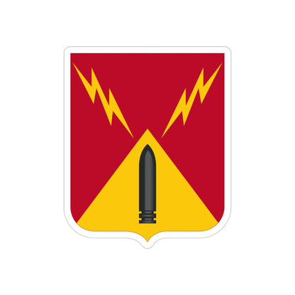 752nd Antiaircraft Artillery Gun Battalion v2 (U.S. Army) REVERSE PRINT Transparent STICKER-4" × 4"-The Sticker Space