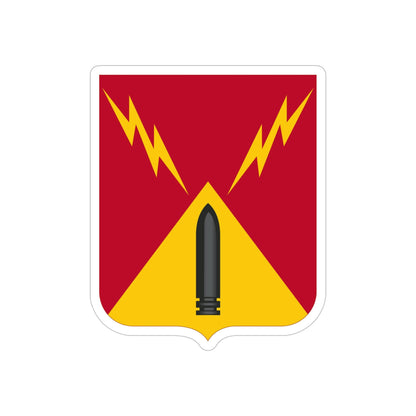 752nd Antiaircraft Artillery Gun Battalion v2 (U.S. Army) REVERSE PRINT Transparent STICKER-5" × 5"-The Sticker Space