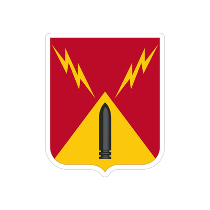 752nd Antiaircraft Artillery Gun Battalion v2 (U.S. Army) REVERSE PRINT Transparent STICKER-6" × 6"-The Sticker Space