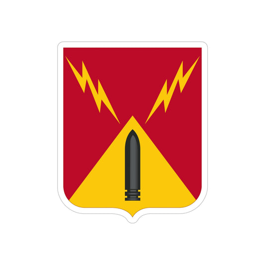 752nd Antiaircraft Artillery Gun Battalion v2 (U.S. Army) REVERSE PRINT Transparent STICKER-6" × 6"-The Sticker Space