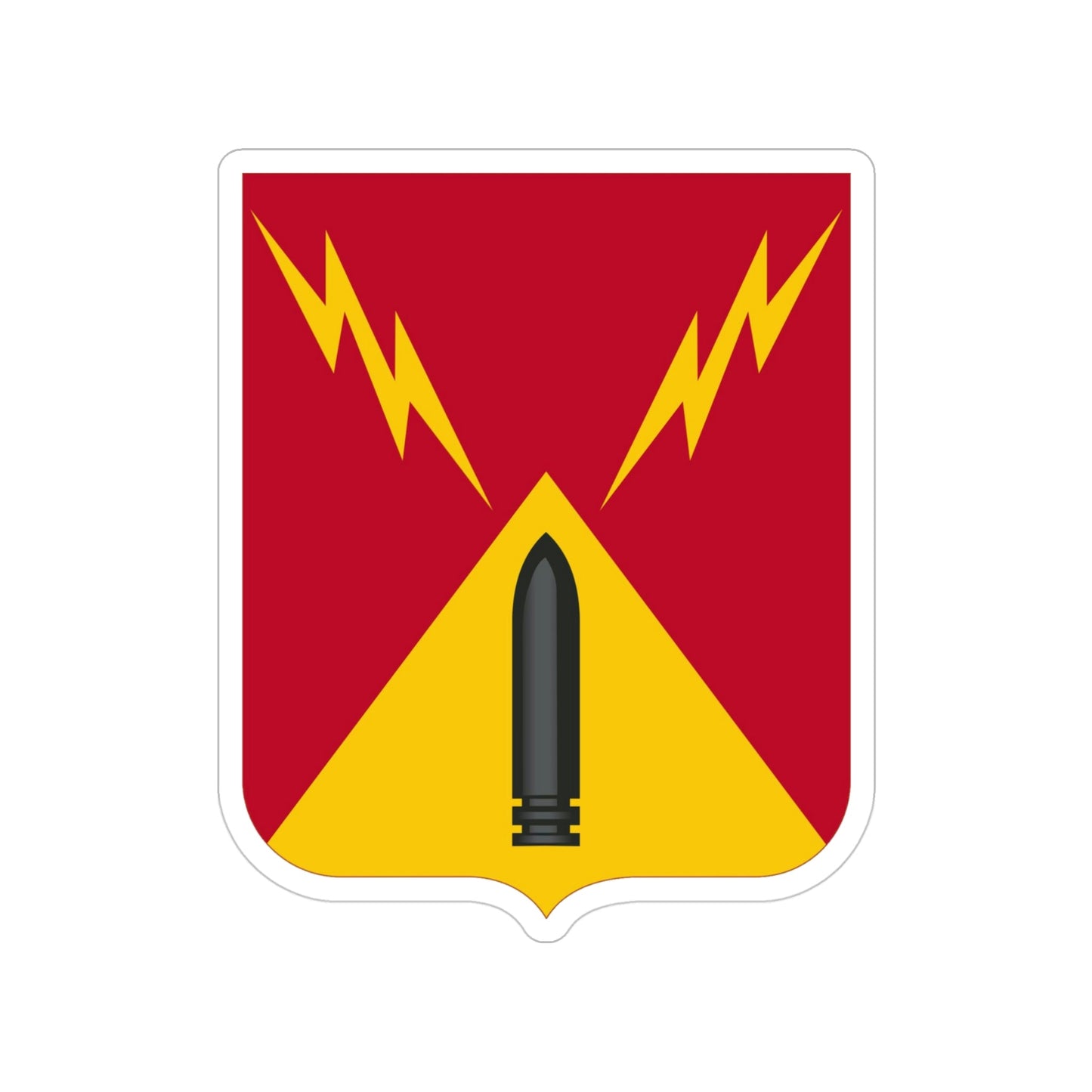 752nd Antiaircraft Artillery Gun Battalion v2 (U.S. Army) Transparent STICKER Die-Cut Vinyl Decal-4 Inch-The Sticker Space