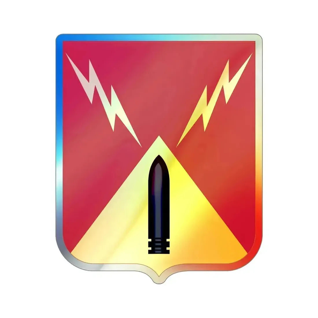 752nd Antiaircraft Artillery Gun Battalion v2 (U.S. Army) Holographic STICKER Die-Cut Vinyl Decal 5 Inch Holographic - The Sticker Space