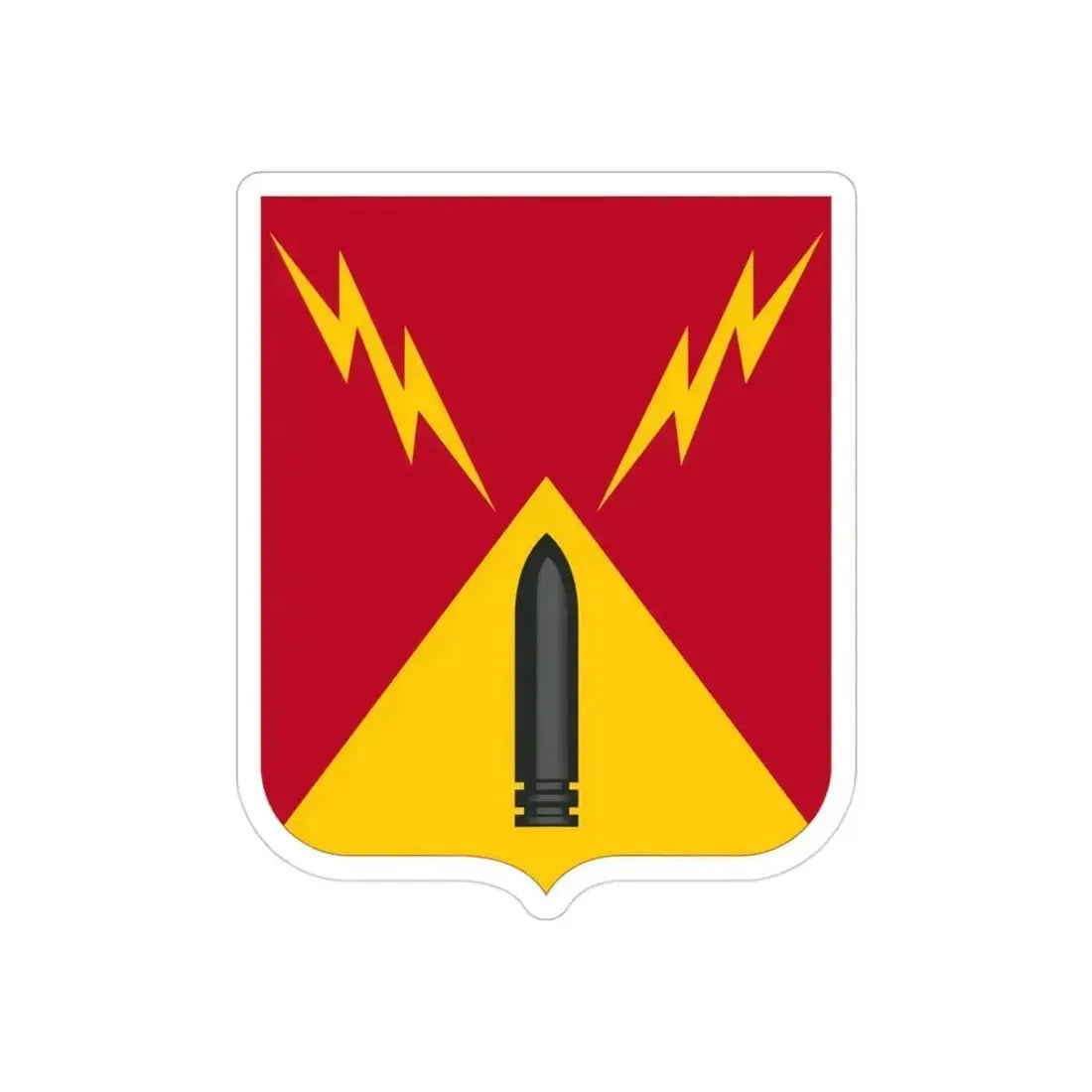 752nd Antiaircraft Artillery Gun Battalion v2 (U.S. Army) REVERSE PRINT Transparent Die-Cut STICKER 3 Inch Die-Cut Transparent - The Sticker Space