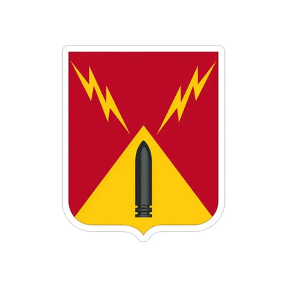 752nd Antiaircraft Artillery Gun Battalion v2 (U.S. Army) REVERSE PRINT Transparent Die-Cut STICKER 4 Inch Die-Cut Transparent - The Sticker Space