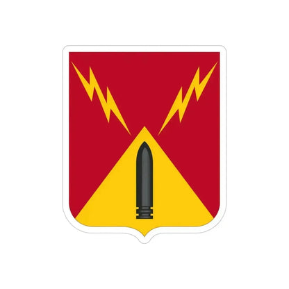 752nd Antiaircraft Artillery Gun Battalion v2 (U.S. Army) REVERSE PRINT Transparent Die-Cut STICKER 5 Inch Die-Cut Transparent - The Sticker Space