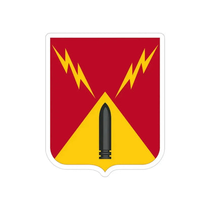 752nd Antiaircraft Artillery Gun Battalion v2 (U.S. Army) REVERSE PRINT Transparent Die-Cut STICKER - The Sticker Space