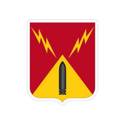 752nd Antiaircraft Artillery Gun Battalion v2 (U.S. Army) REVERSE PRINT Transparent Die-Cut STICKER - The Sticker Space