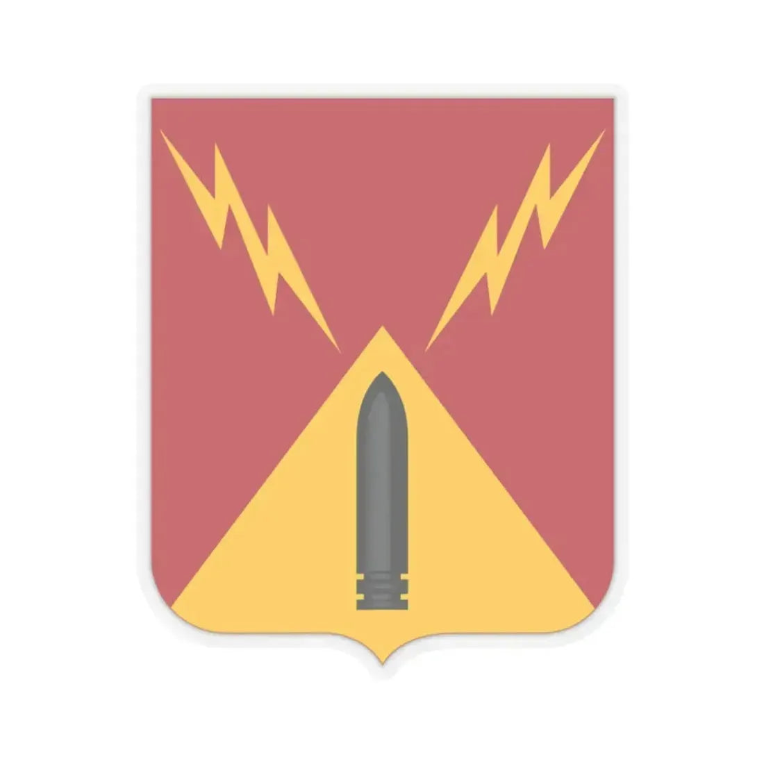 752nd Antiaircraft Artillery Gun Battalion v2 (U.S. Army) STICKER Vinyl Kiss-Cut Decal 2 Inch Transparent - The Sticker Space
