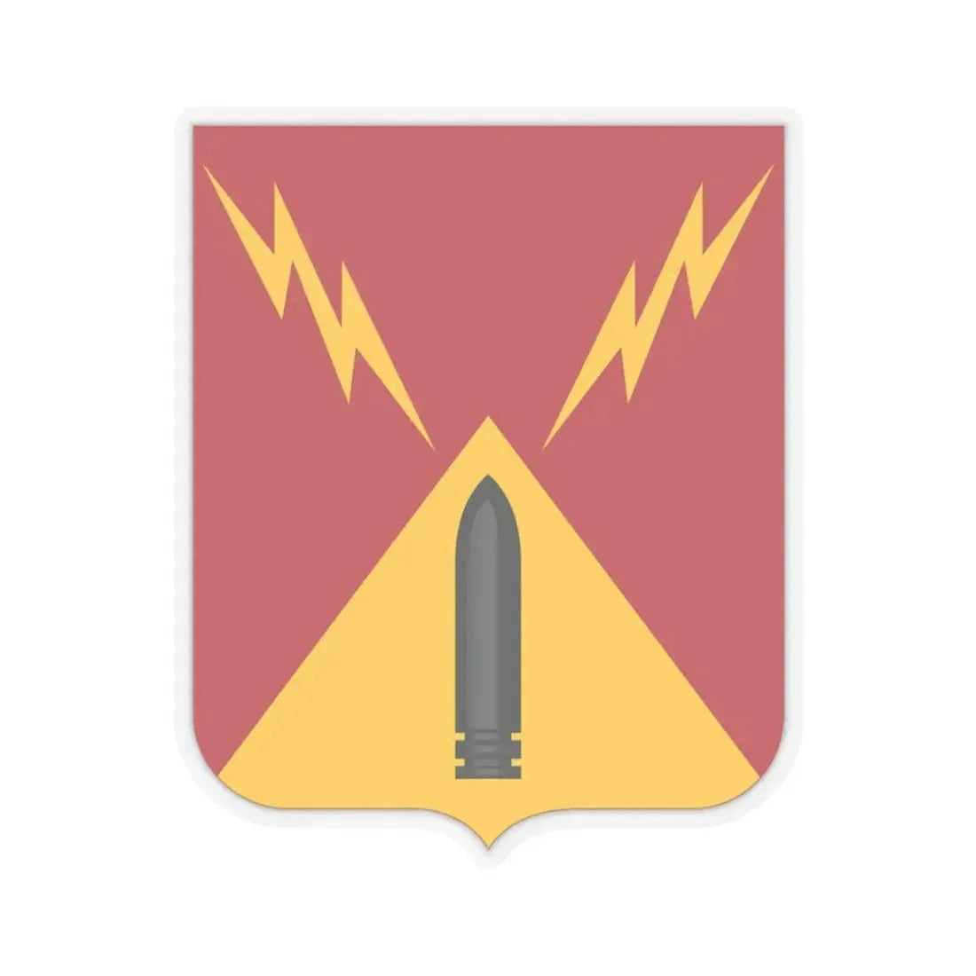 752nd Antiaircraft Artillery Gun Battalion v2 (U.S. Army) STICKER Vinyl Kiss-Cut Decal 3 Inch Transparent - The Sticker Space