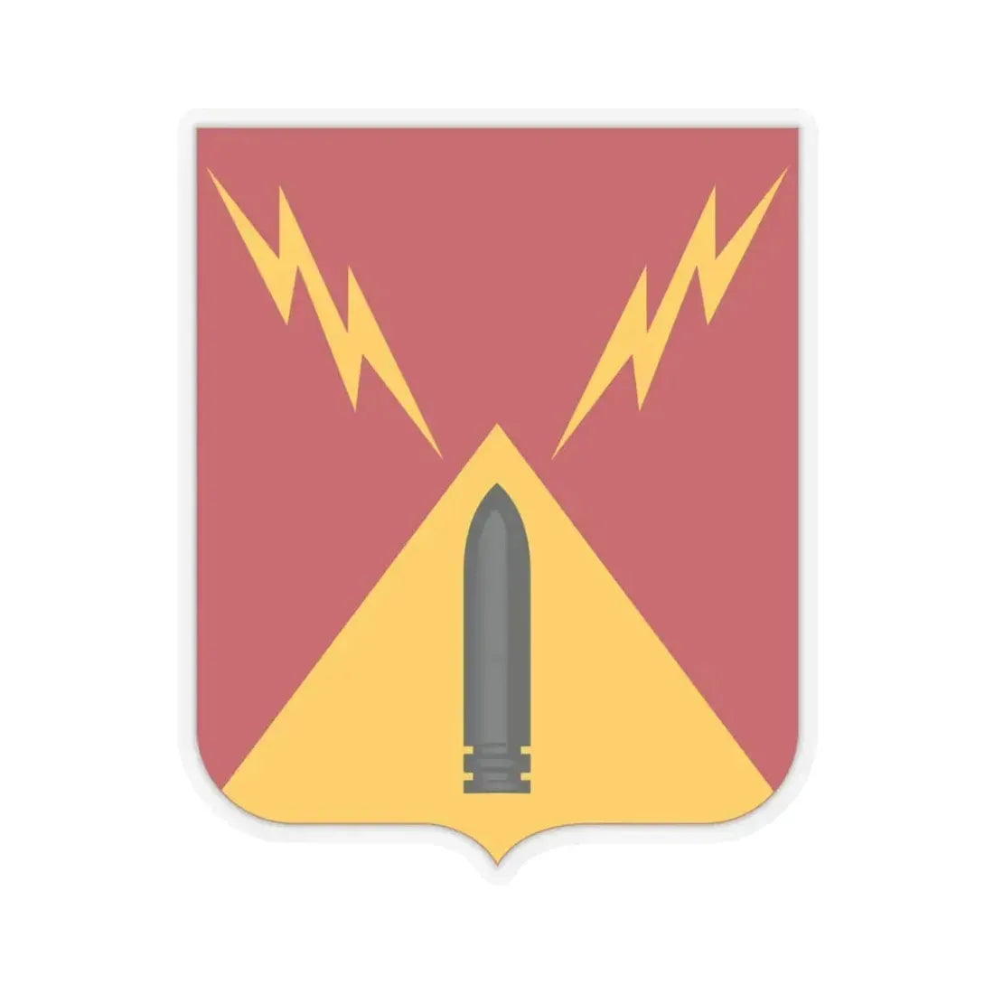 752nd Antiaircraft Artillery Gun Battalion v2 (U.S. Army) STICKER Vinyl Kiss-Cut Decal 4 Inch Transparent - The Sticker Space