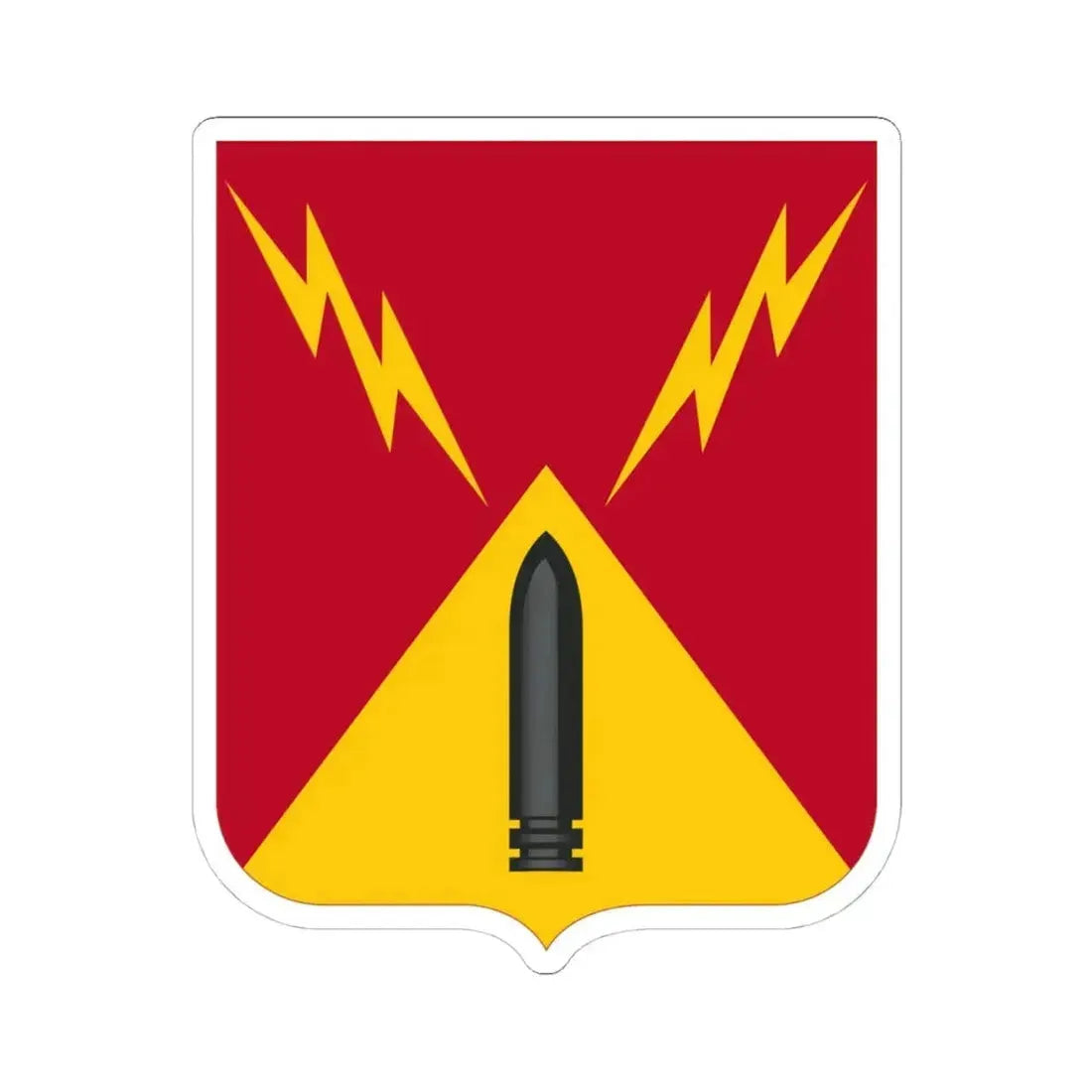 752nd Antiaircraft Artillery Gun Battalion v2 (U.S. Army) STICKER Vinyl Kiss-Cut Decal 4 Inch White - The Sticker Space