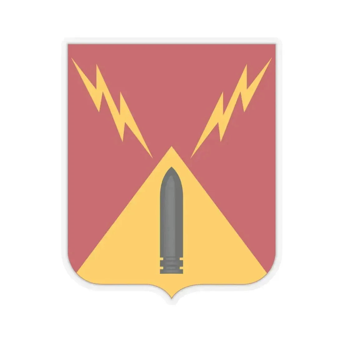 752nd Antiaircraft Artillery Gun Battalion v2 (U.S. Army) STICKER Vinyl Kiss-Cut Decal 6 Inch Transparent - The Sticker Space