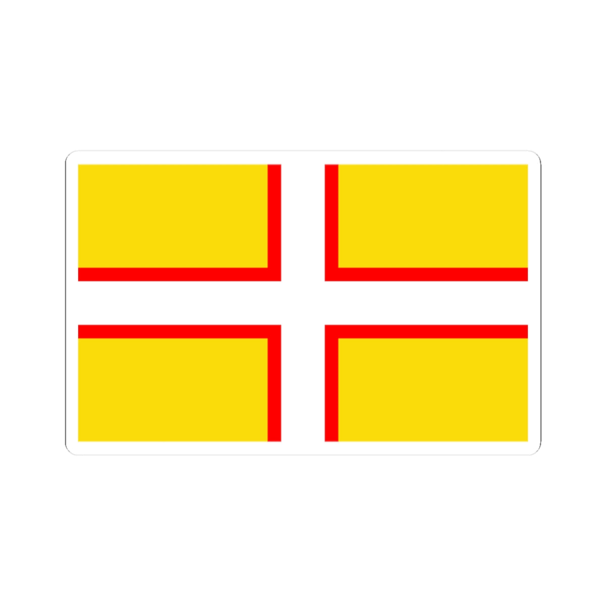 Saint Wites Cross (England) STICKER Vinyl Kiss-Cut Decal