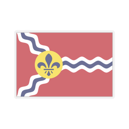 Flag of St. Louis, Missouri - STICKER Vinyl Kiss-Cut Decal