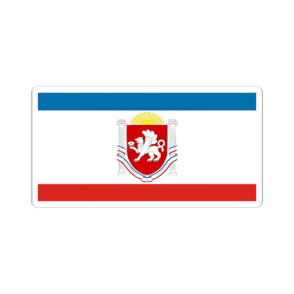Flag of Crimea Coat of Arms (Russia) STICKER Vinyl Kiss-Cut Decal
