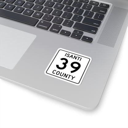 Isanti County 39 MN (Minnesota) (Road Sign) STICKER Vinyl Kiss-Cut Decal