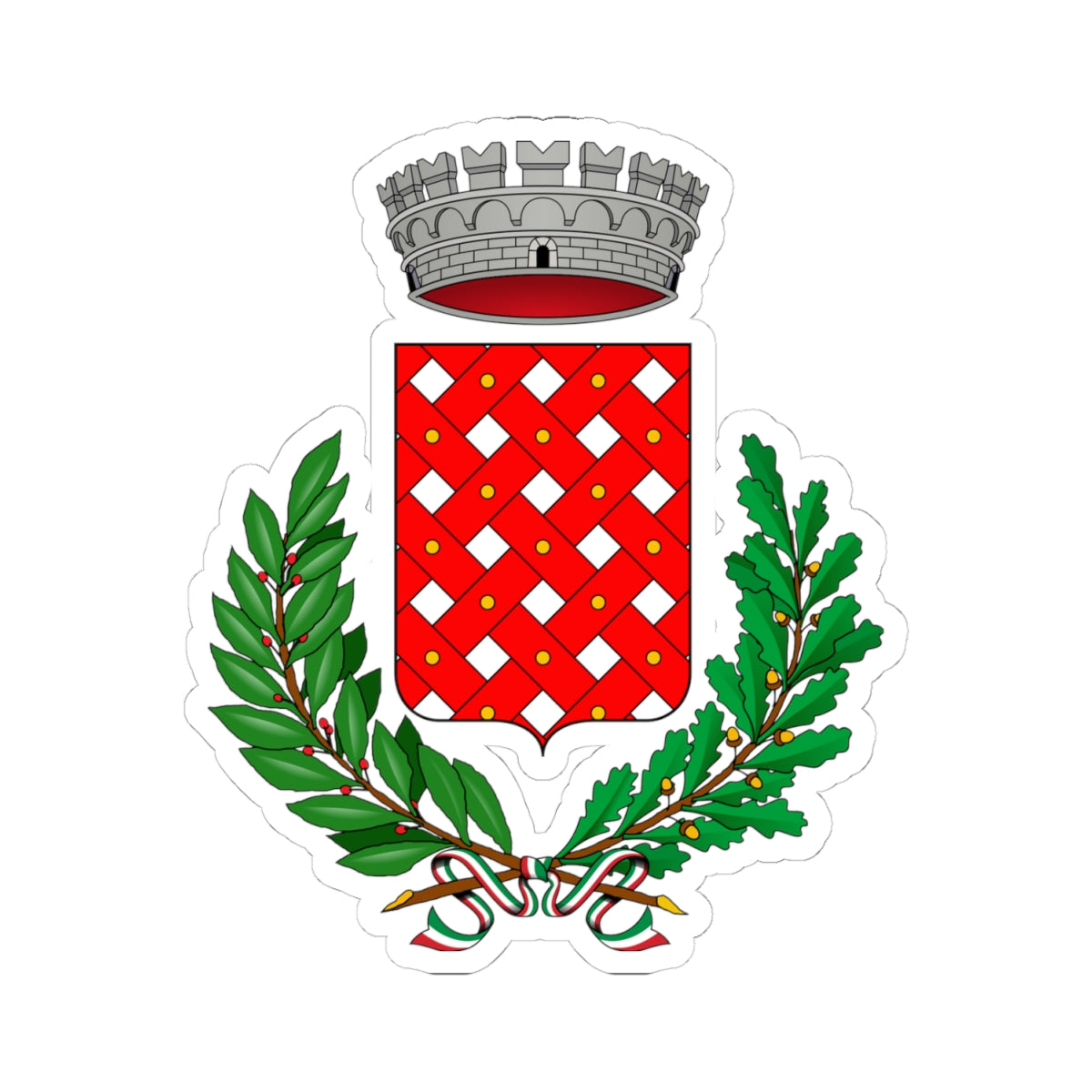 Bardonecchia-Stemma (Italy) (Coat of Arms) STICKER Vinyl Kiss-Cut Decal