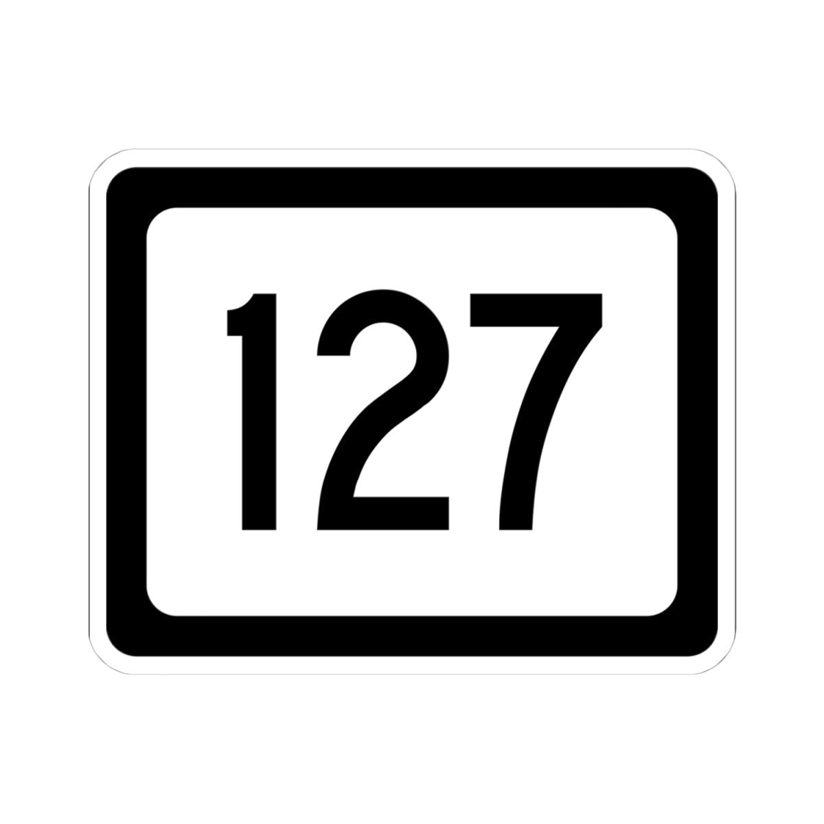 WV-127 (Virginia) (Road Sign) STICKER Vinyl Kiss-Cut Decal
