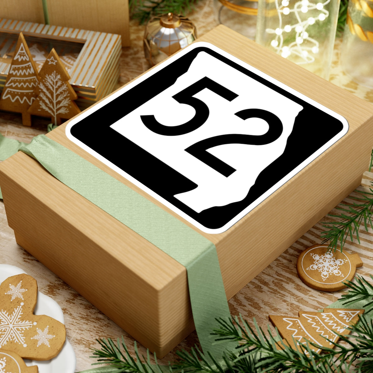 MO-52 (Missouri) (Road Sign) STICKER Vinyl Kiss-Cut Decal