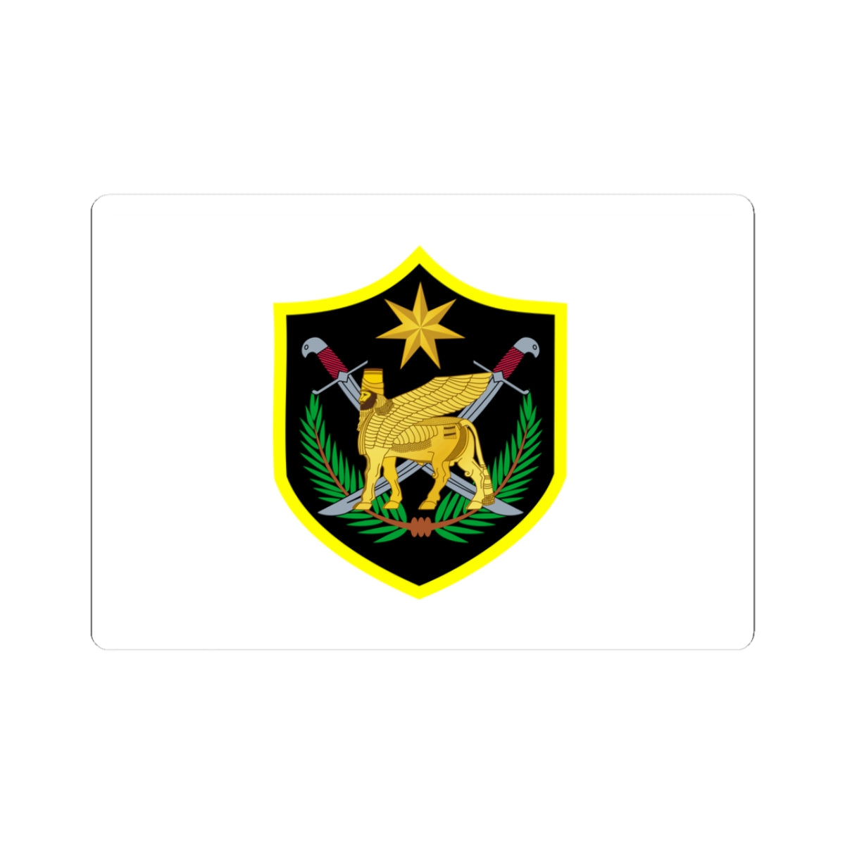 Flag of the Multi-National Force  Iraq (Iraq) STICKER Vinyl Kiss-Cut Decal