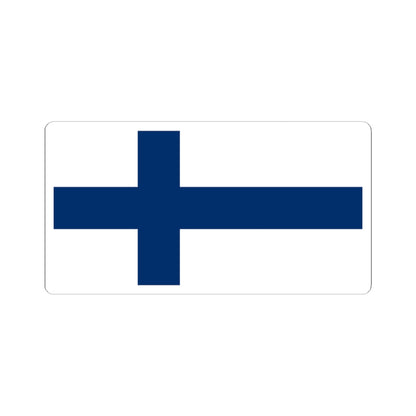 Flag of Finland 1-2 (Finland) STICKER Vinyl Kiss-Cut Decal