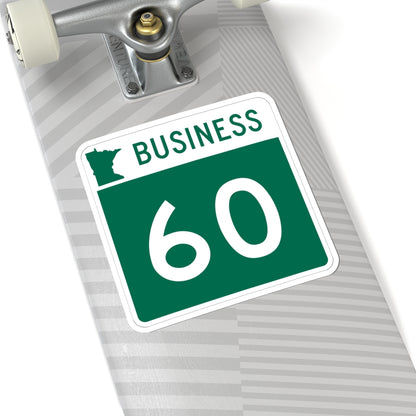 MN-60 Business (Minnesota) (Road Sign) STICKER Vinyl Kiss-Cut Decal