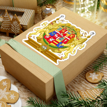 Armoiries Fréderic II du Danemark (Denmark) (Coat of Arms) STICKER Vinyl Kiss-Cut Decal