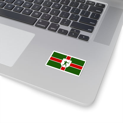 County Flag of Nottinghamshire (England) STICKER Vinyl Kiss-Cut Decal