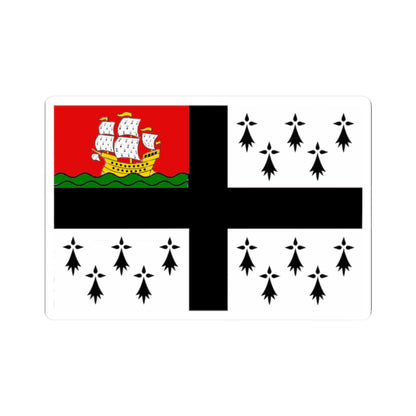 Flag of Nantes (France) STICKER Vinyl Kiss-Cut Decal