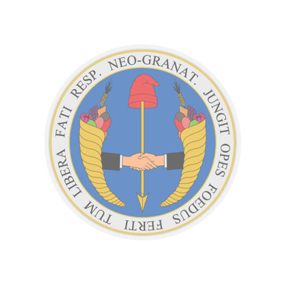 Coat of arms of United Provinces of New Granada - STICKER Vinyl Kiss-Cut Decal