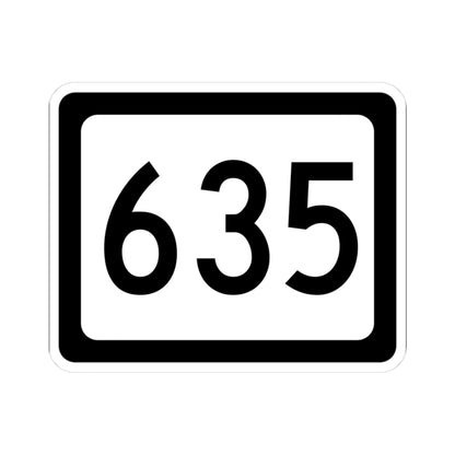 WV-635 (Virginia) (Road Sign) STICKER Vinyl Kiss-Cut Decal