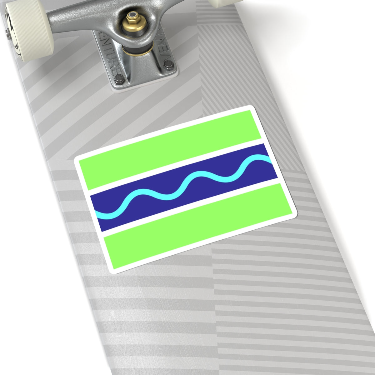 Flag of Kormilovsky rayon Omsk oblast (Russia) STICKER Vinyl Kiss-Cut Decal
