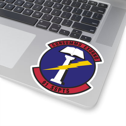 91st Security Support Squadron (U.S. Air Force) STICKER Vinyl Kiss-Cut Decal