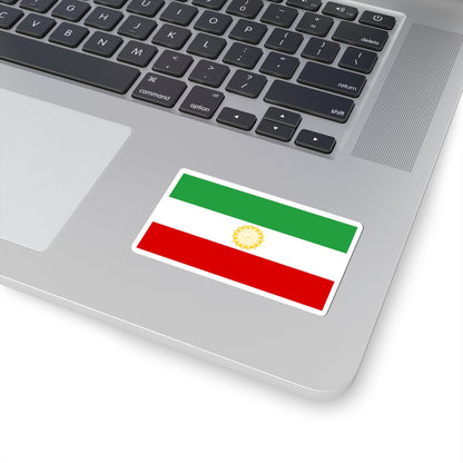 Flag of Iran 1979-02-11 to 1979-07-29 (Iran) STICKER Vinyl Kiss-Cut Decal