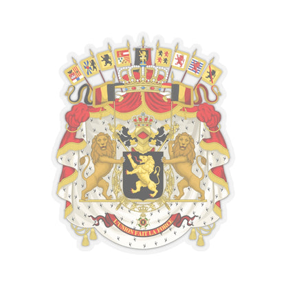 Great coat of arms of Belgium - STICKER Vinyl Kiss-Cut Decal