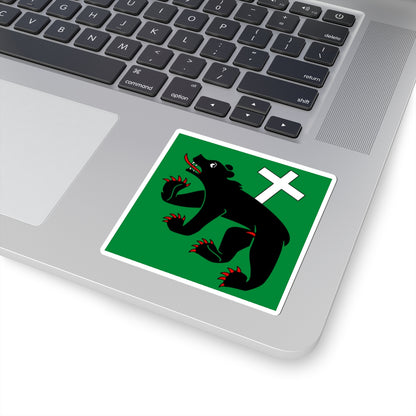 CHE Urseren Flag (Switzerland) STICKER Vinyl Kiss-Cut Decal