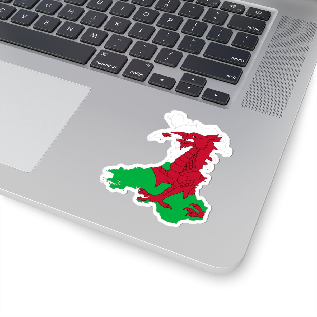 Wales-Flagmap (United Kingdom) STICKER Vinyl Kiss-Cut Decal