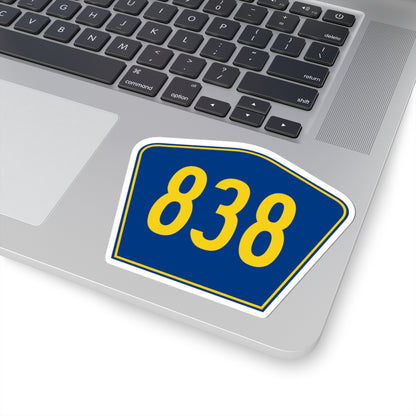 PR secondary 838 (Puerto Rico) (Road Sign) STICKER Vinyl Kiss-Cut Decal