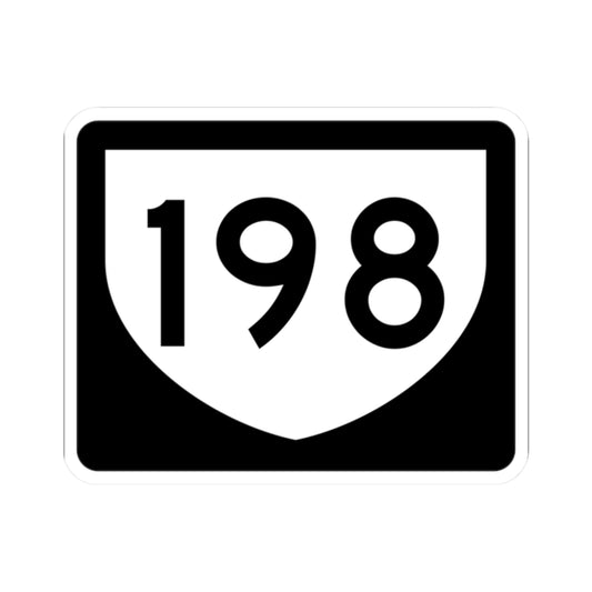 PR urban primary 198 (Puerto Rico) (Road Sign) STICKER Vinyl Kiss-Cut Decal